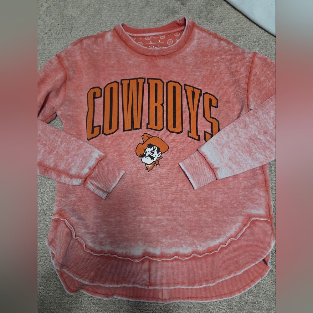 Pressbox OSU cowboys Distressed Sweatshirt